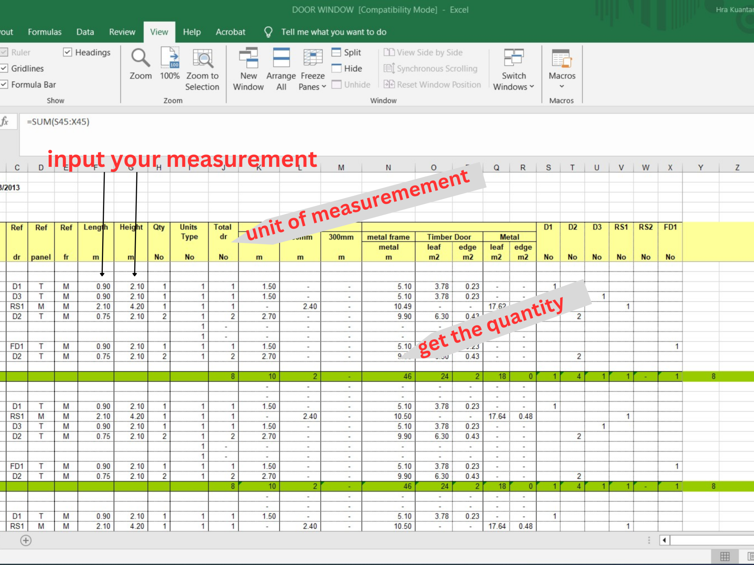 Template Excel Estimating - Image 2