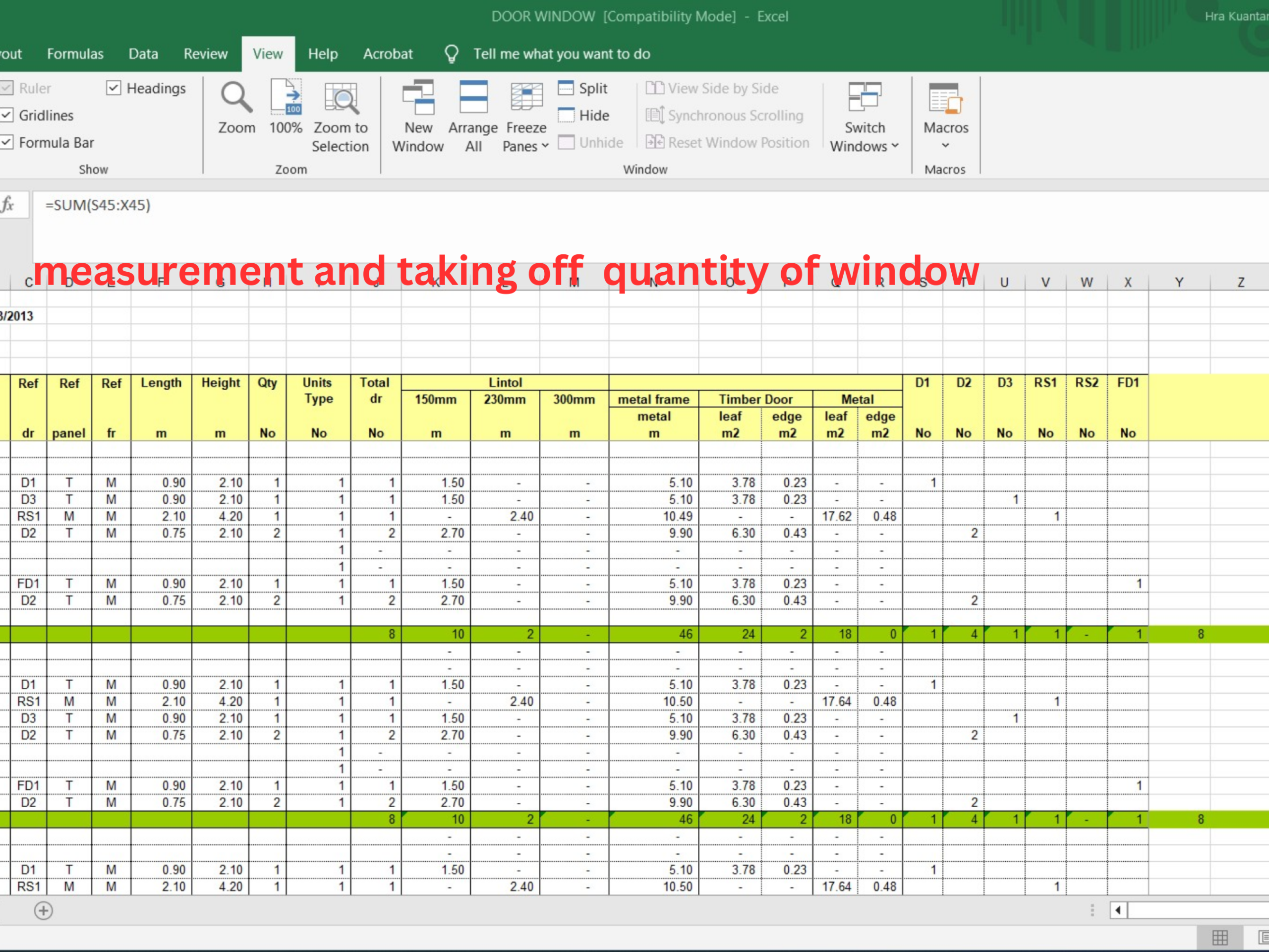 Template Excel Estimating - Image 4